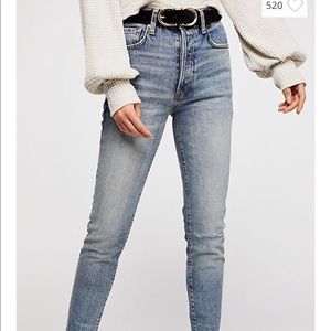 Free people high waisted skinny jeans